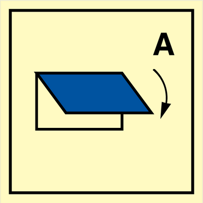 Sign IMO Closing device for the accommodation ventilation inlet or outlet 104270 - Sikkerhedsgiganten