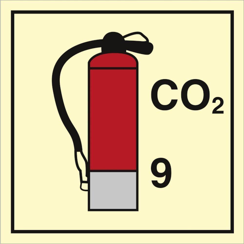 Sign IMO CO2 Extinguishers 9 104108 - Sikkerhedsgiganten