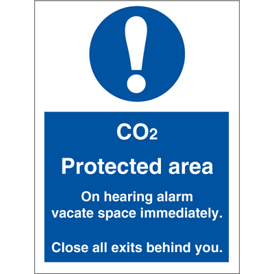 Sign IMO CO2 Protected area 106083 - Sikkerhedsgiganten