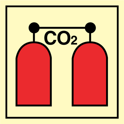 Sign IMO CO2 release station 10409 - Sikkerhedsgiganten