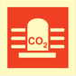 Sign IMO CO2 with rotating light 104314 - Sikkerhedsgiganten