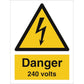 Sign IMO Danger 240 Volts 107036 - Sikkerhedsgiganten