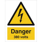 Sign IMO Danger 380 volts 107037 - Sikkerhedsgiganten