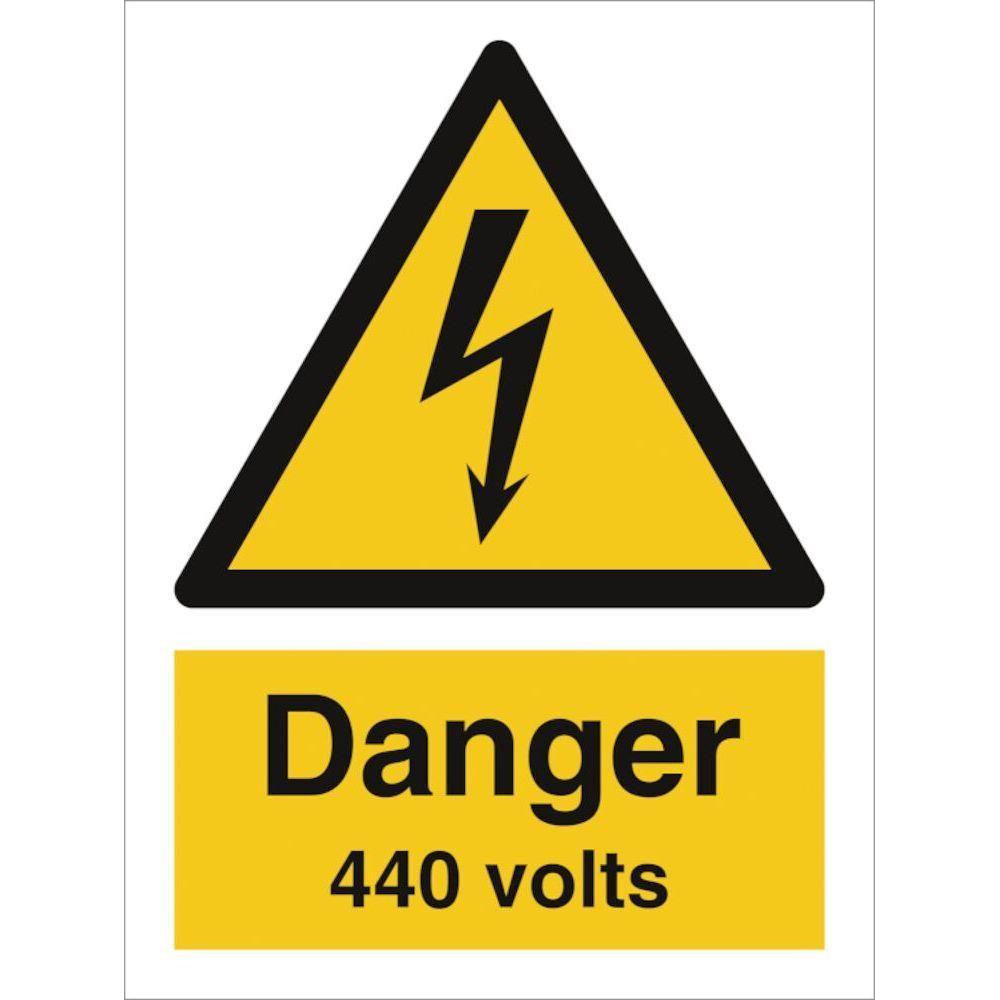 Sign IMO Danger 440 Volts 107038 - Sikkerhedsgiganten