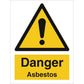 Sign IMO Danger Asbestos 107120 - Sikkerhedsgiganten