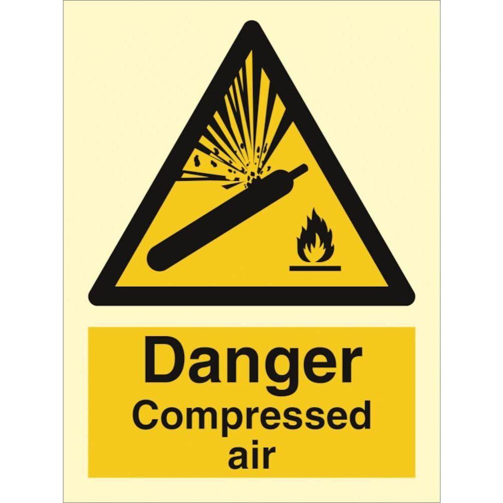 Sign IMO Danger compressed air 107011 - Sikkerhedsgiganten