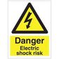 Sign IMO Danger Electric shock risk 107031 - Sikkerhedsgiganten