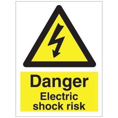 Sign IMO Danger Electric shock risk 107031 - Sikkerhedsgiganten