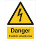 Sign IMO Danger Electric shock risk 107031 - Sikkerhedsgiganten