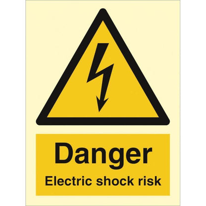 Sign IMO Danger Electric shock risk 107031 - Sikkerhedsgiganten