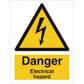 Sign IMO Danger Electrical hazard 107002 - Sikkerhedsgiganten