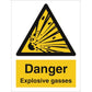 Sign IMO Danger Explosive gasses 107024 - Sikkerhedsgiganten