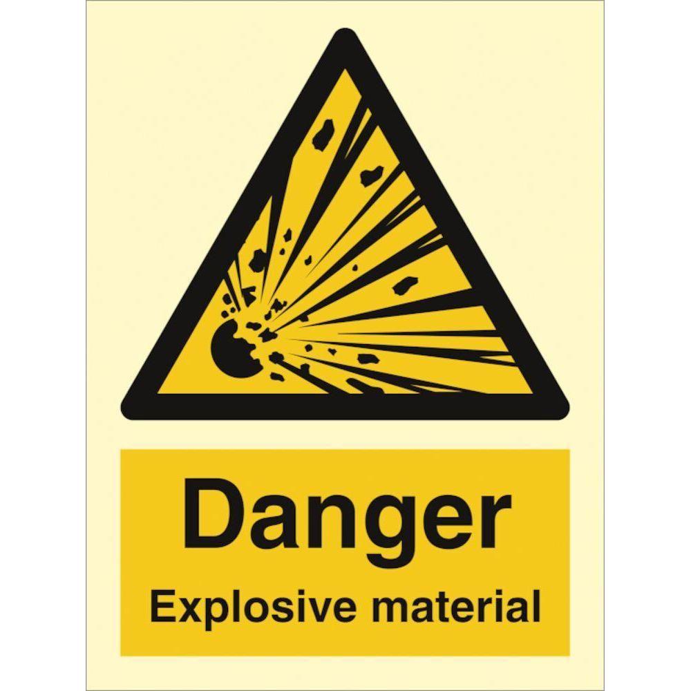 Sign IMO Danger Explosive material 107023 - Sikkerhedsgiganten
