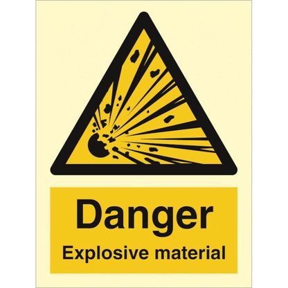 Sign IMO Danger Explosive material 107023 - Sikkerhedsgiganten