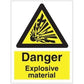 Sign IMO Danger Explosive material 107023 - Sikkerhedsgiganten