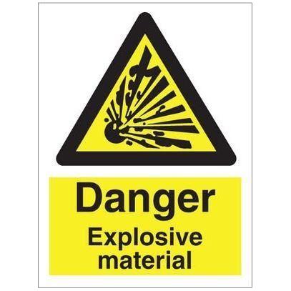Sign IMO Danger Explosive material 107023 - Sikkerhedsgiganten