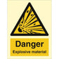 Sign IMO Danger Explosive material 107023 - Sikkerhedsgiganten