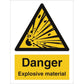 Sign IMO Danger Explosive material 107023 - Sikkerhedsgiganten