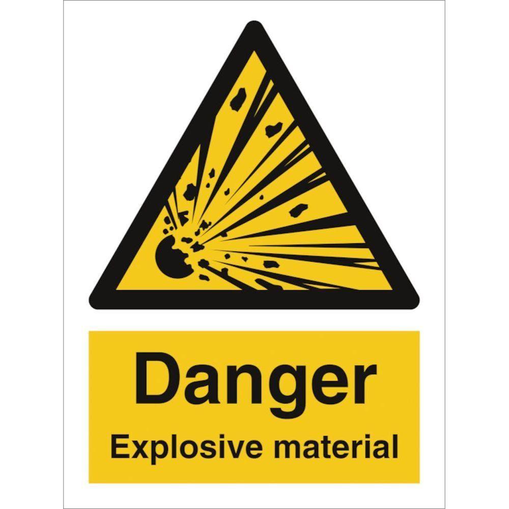 Sign IMO Danger Explosive material 107023 - Sikkerhedsgiganten