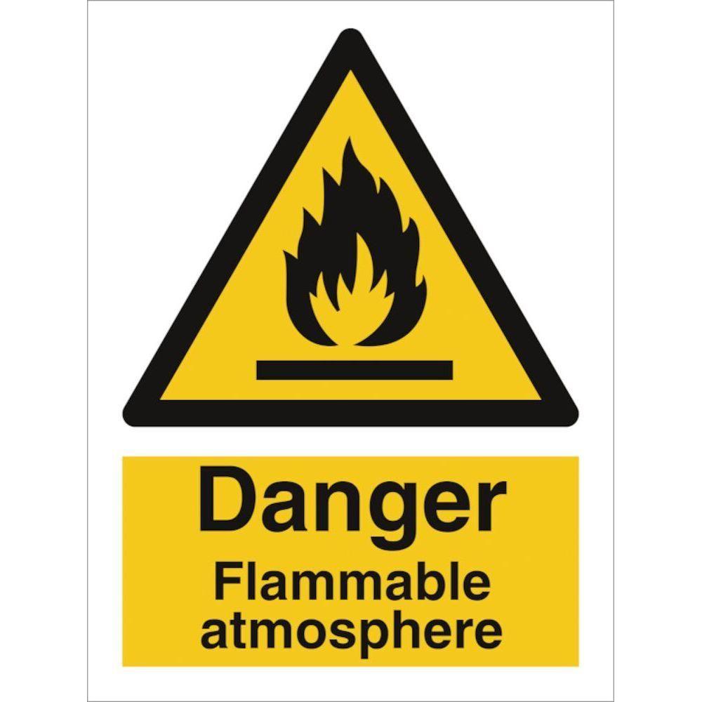Sign IMO Danger Flammable atmosphere 107074 - Sikkerhedsgiganten
