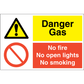 Sign IMO Danger Gas 120025 - Sikkerhedsgiganten