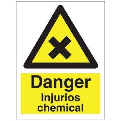 Sign IMO Danger Injurios chemicals 107015 - Sikkerhedsgiganten