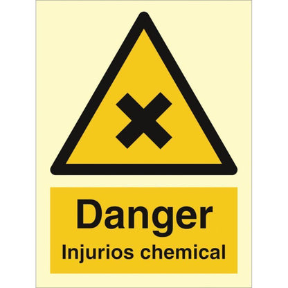 Sign IMO Danger Injurios chemicals 107015 - Sikkerhedsgiganten