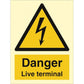 Sign IMO Danger Live terminal 107032 - Sikkerhedsgiganten