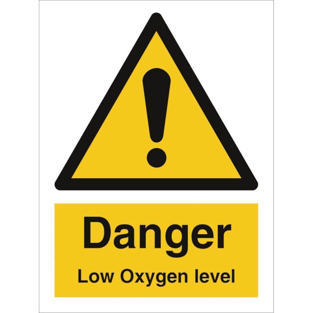 Sign IMO Danger Low Oxygen level 107125 - Sikkerhedsgiganten
