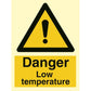Sign IMO Danger low temperature 107014 - Sikkerhedsgiganten