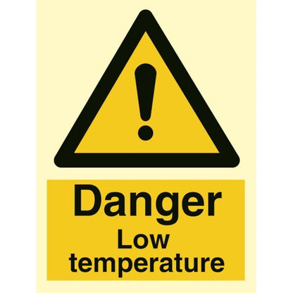Sign IMO Danger low temperature 107014 - Sikkerhedsgiganten