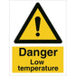 Sign IMO Danger low temperature 107014 - Sikkerhedsgiganten