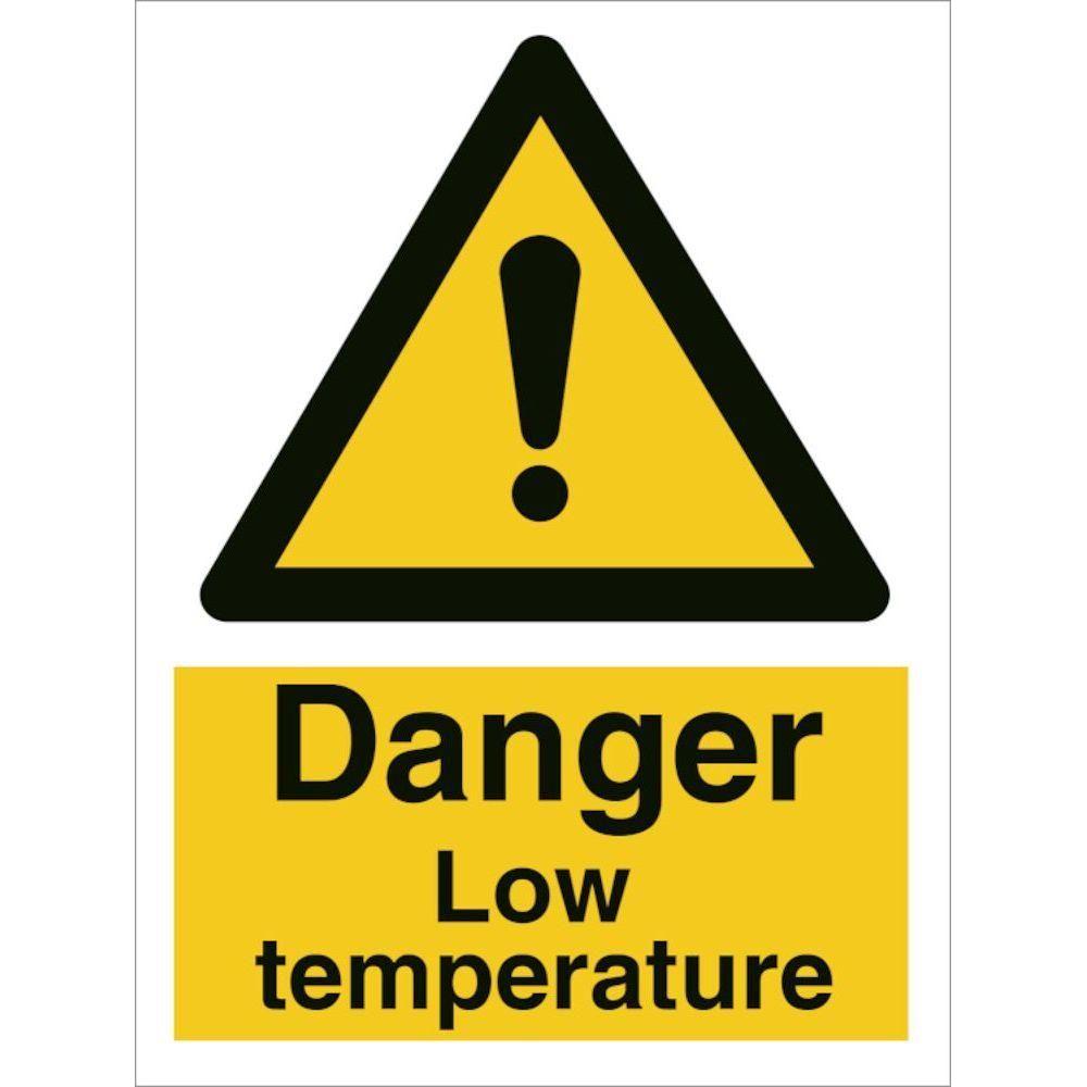 Sign IMO Danger low temperature 107014 - Sikkerhedsgiganten
