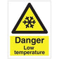 Sign IMO Danger low temperature 107014 - Sikkerhedsgiganten