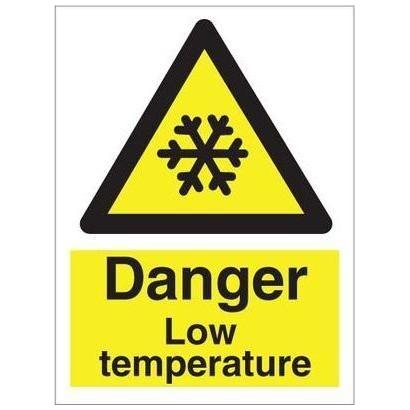 Sign IMO Danger low temperature 107014 - Sikkerhedsgiganten