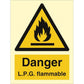 Sign IMO Danger L.P.G flammable 107069 - Sikkerhedsgiganten