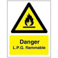 Sign IMO Danger L.P.G flammable 107069 - Sikkerhedsgiganten