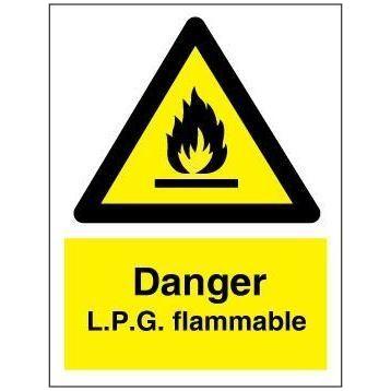 Sign IMO Danger L.P.G flammable 107069 - Sikkerhedsgiganten