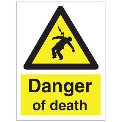 Sign IMO Danger of death 107091 - Sikkerhedsgiganten