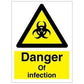 Sign IMO Danger of infection 107100 - Sikkerhedsgiganten