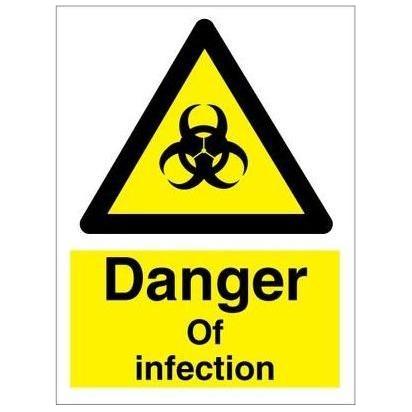 Sign IMO Danger of infection 107100 - Sikkerhedsgiganten