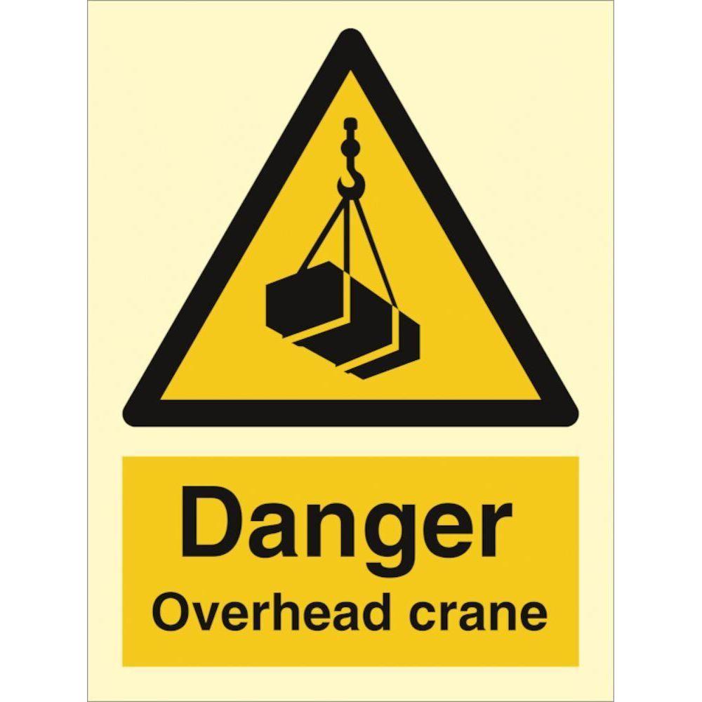 Sign IMO Danger overhead crane 107007 - Sikkerhedsgiganten