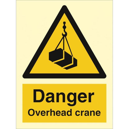 Sign IMO Danger overhead crane 107007 - Sikkerhedsgiganten