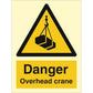 Sign IMO Danger overhead crane 107007 - Sikkerhedsgiganten