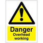 Sign IMO Danger Overhead working 107121 - Sikkerhedsgiganten