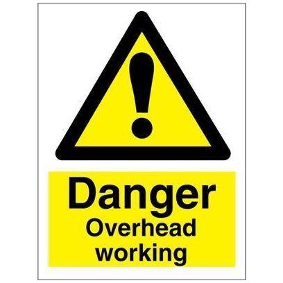 Sign IMO Danger Overhead working 107121 - Sikkerhedsgiganten
