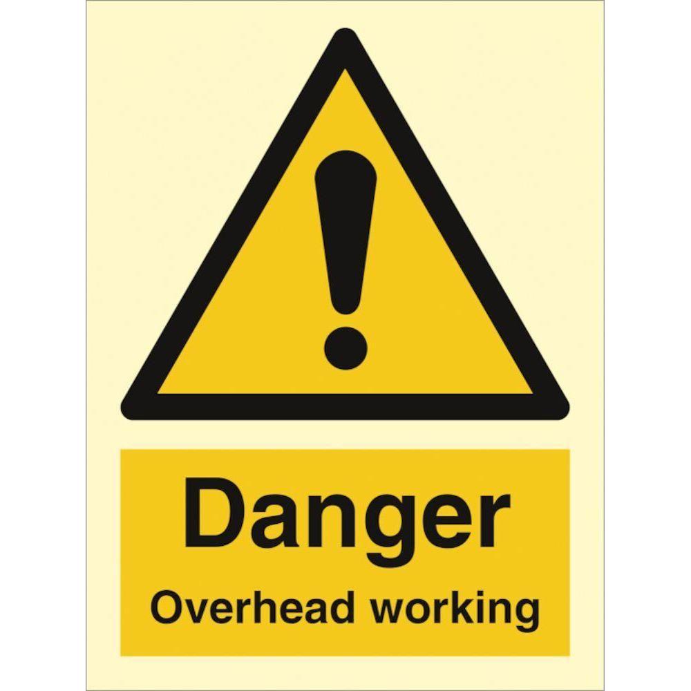 Sign IMO Danger Overhead working 107121 - Sikkerhedsgiganten