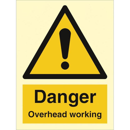 Sign IMO Danger Overhead working 107121 - Sikkerhedsgiganten