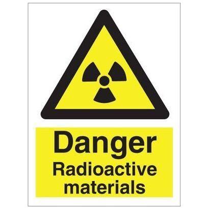 Sign IMO Danger radioactive materials 107010 - Sikkerhedsgiganten