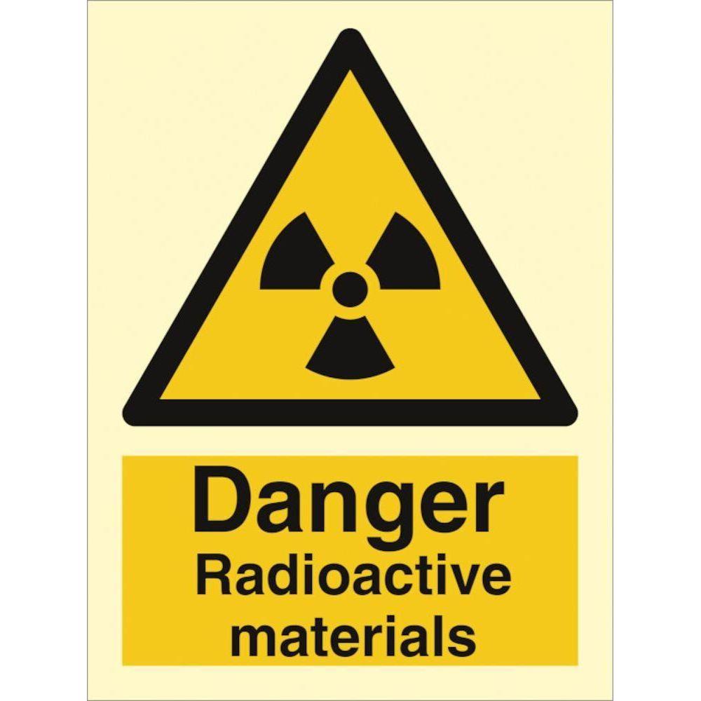 Sign IMO Danger radioactive materials 107010 - Sikkerhedsgiganten